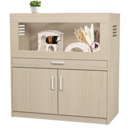 Hamster Cage, Rat Cage Wood With Independent Storage Cabinet, House For Ch" illa With Guinea Pig Hutch And Bridge, Easy View Acrylic Panels, Living Habitat X-Large - Teak