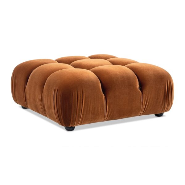 Marcel - Bubble Modular Modern Cocktail Ottoman - Orange