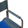 Padded Folding Outdoor Chair With Storage Pockets, Lightweight Oversized Directors Chair For Indoor, Outdoor Camping, Picnics And Fishing - Blue / Gray - Image 11