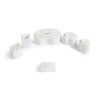 Marble Bathroom Accessories Set - Natural Stone - White / Natural - Image 5