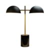 Nova - Hydro Table Lamp With On / Off Switch Double Lamp - Black / Gold / Marble - Image 2