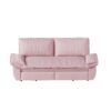 Queen Pull Out Sofa Bed, 3 In 1 Convertible Sleeper Sofa Multifunctional Velvet Loveseat Bed - Pink - Image 13