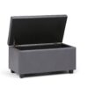 Cosmopolitan - Storage Ottoman - Stone Gray - Image 3