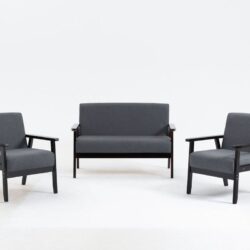 Bahamas - Loveseat And 2 Chair Living Room (Set of 3) - Espresso