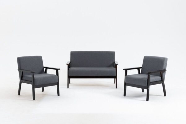 Bahamas - Loveseat And 2 Chair Living Room (Set of 3) - Espresso