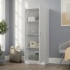 Alara - Height Simplistic Modern Double Door Storage Cabinet - White - Image 4
