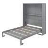 Queen Size Murphy Wall Bed With Shelves, Space Saving And Construction - Gray - Image 7