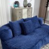 Bean Bag Sofa Lazy Sofa Durable Comfort Lounger High Back Chair For Adults And Kids, Indoor & Outdoor - Navy - Image 15
