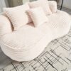 Bean Bag Sofa Lazy Sofa Comfort Lounger High Back Chair For Adults And Kids, Indoor & Outdoor - Beige - Image 17