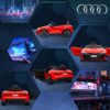 Aosom - Kids Ride On Car, 12V Licensed Audi Rs E-Tron Gt 3.1 Mph Electric Car For Kids, Ride-On Toy For Boys And Girls With Remote Control, 4 Wheels With Suspension, Horn, Music, Lights - Red - Image 5
