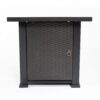 28" Square Fire Pit Table - Brown - Image 6
