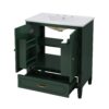 Vintage Style 30" Bathroom Vanity With Sink, Multi Functional Storage - Dark Green - Image 13