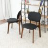 Kelsey - Dining Chair (Set of 2) - Black / Brown - Image 4