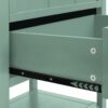 2 Drawer Side Table, American Style, End Table, Suitable For Bedroom, Living Room, Study - Light Green - Image 15