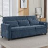 2 In 1 Sofa, 3 Seater Sofa With Sofa Bed And Reversible Recliner - Blue - Image 6