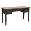 Essex - Writing Desk - Black, Whiskey - Image 3