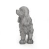 Cocker Spaniel Dog Statue - Gray - Image 2