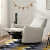 Wall Hugger Recliner, Power Recliner Chair, Electric Recliner For Living Room, Leather Reclining Armchair, Reclining Sofa For Bedroom / Apartment / Rv, With USB Port (Type - C) - Light Gray - Image 10