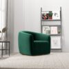 Elise - Mid-Century Modern Swivel Chair - Dark Green - Image 14