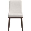 Kate - Mid-Century Modern Dining Chair (Set of 2) - Fabric - White - Image 5