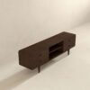 Alexa - Mid-Century Modern Style TV Stand - Dark Brown / Wood - Image 5