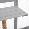 Outdoor Cat House, Diy Cat Enclosure Catio With Double Enter Doors - Light Gray - Image 19