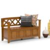 Amherst - Entryway Storage Bench - Light Avalon Brown - Image 9