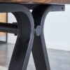 Modern Transferred Leg Backrest Dining Chair And Herringbone Dining Table Set Model Of Elegance And Durability For Home Furnishing - Brown / Walnut - Image 14