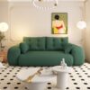 Human Dog Bed, Lazy Sofa Couch, Multifunctional Foldable Sofa Bed, 3 In 1 Teddy Fabric Sleeper Sofa Bed For Living Room Guest Bed, Playroom - Green - Image 9
