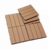 Wood Plastic Composite Deck Tiles (Set of 20), Sustainable Composite Decking Resist Rust, Water, Weather, Easy To Diy & Maintain, Ideal For Patios, Balconies, Rooftops - Burlywood - Image 12