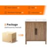 Bathroom Vanity With Single Sink, Combination Under Counter Sink, Bathroom Storage Cabinet With Soft Closing Door, Multi-Function Storage, Solid Wood Frame - Light Brown - Image 11