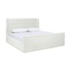 Brooks - King Contemporary Tufted Shelter Platform Bed - Antique White - Image 2