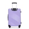 3 Piece Luggage Sets Lightweight Suitcase With Two Hooks, Spinner Wheels, (20/24/28) - Light Purple - Image 9