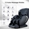 Bosscare - 3D Zero Gravity Massage Chair, Full Body Shiatsu Recliner With App - Black - Image 3