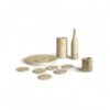 Luxury Natural Marble Dining Room Accessories Set, Genuine Marble, 10 Piece Set - Glod Yellow Beige - Image 4