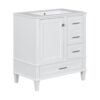 Bathroom Vanity, Modern Bathroom Cabinet With Sink Combo Set, Bathroom Storage Cabinet With A Soft Closing Door And 3 Drawers, Solid Wood Frame - White - Image 17