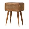 Mini Woven Nightstand - Oak - Image 2
