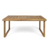 Outdoor Dining Set - Sandblast Natural Finish - Image 3