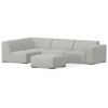 Rex - Left Sectional Sofa And Ottoman - Gray - Image 2