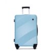 3 Piece Luggage Sets Lightweight Suitcase With Two Hooks, Spinner Wheels, (20/24/28) - Aqua Blue - Image 8
