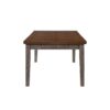 Casual Two Tone 6 Drawer Dining Table - Gray - Image 2
