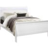 Charlston - Full Bed Modern With LED - White - Image 3