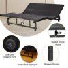 Adjustable Bed Base Frame Queen With Head And Foot Incline Wireless Remote - Antique Black - Image 4