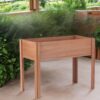 Raised Garden Bed & Legs, Elevated Planter Box For Outdoor Plants Flowers Fruits Vegetable Herb Growing - Coffee - Image 7