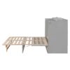 Queen Murphy Bed With Large Drawers - Gray - Image 6