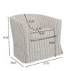 Zeniqua - Upholstered Swivel Chair With Loose Cover - Multi - Image 3