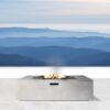 Outdoor Fire Pit Table - Natural / White - Image 4