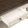 Chairside Table With Storage - Antique White - Image 4