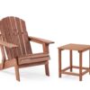 Oversize Outdoor Folding Adirondack Chair, Patio Chair For Garden Backyard Porch Pool Deck Firepit - Coffee - Image 15