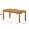 Outdoor Chat Set With Coffee Table And Loveseat - Teak - Image 3
